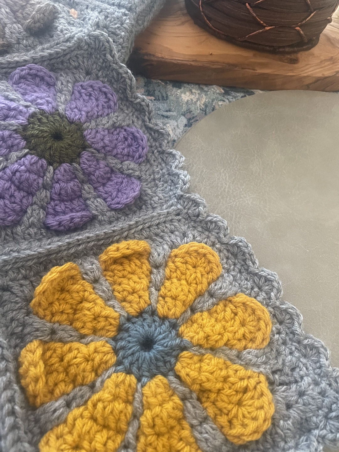 Handmade Crochet Throw Blanket - photo 3