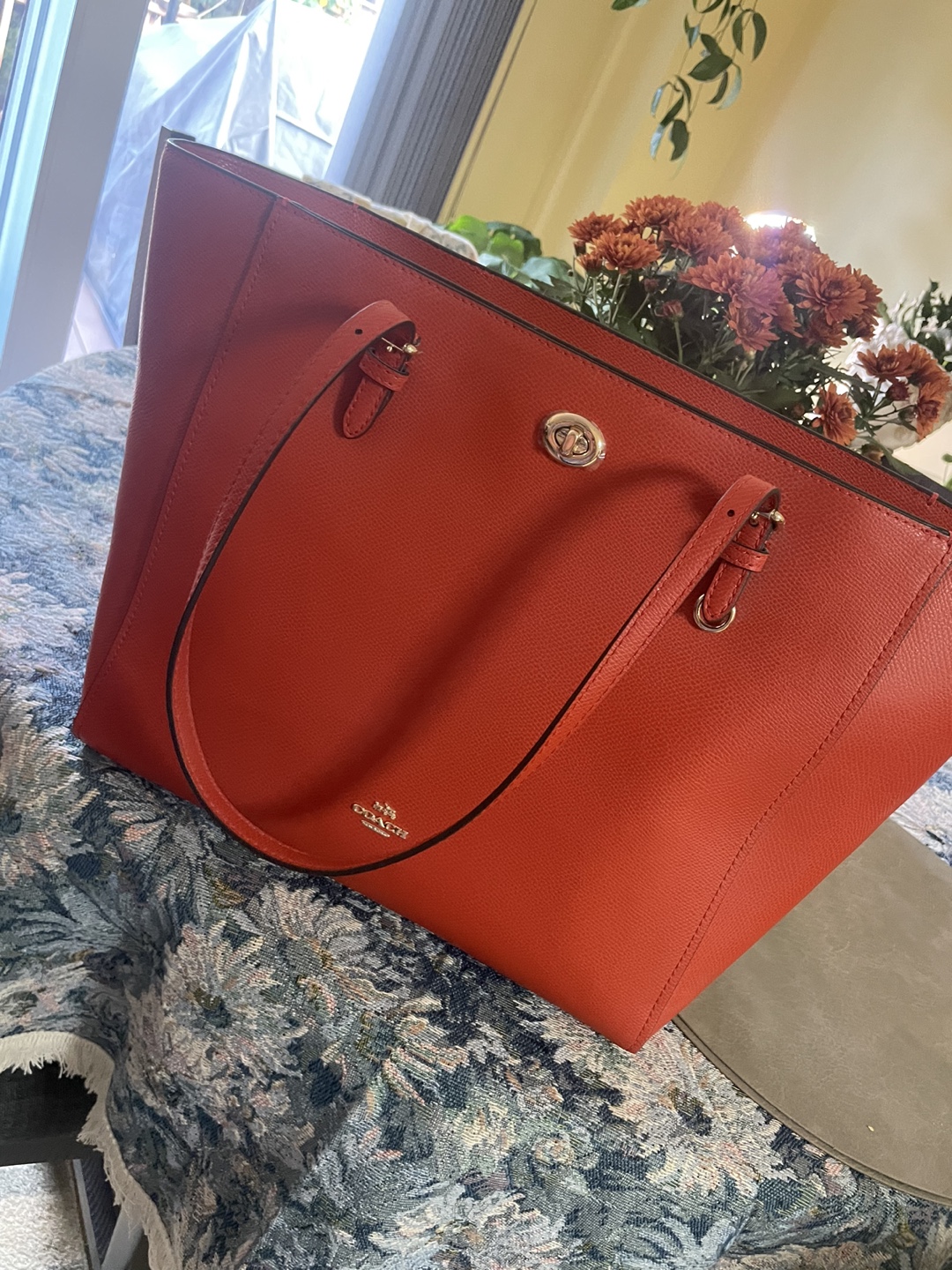 Coach Red Tote Bag