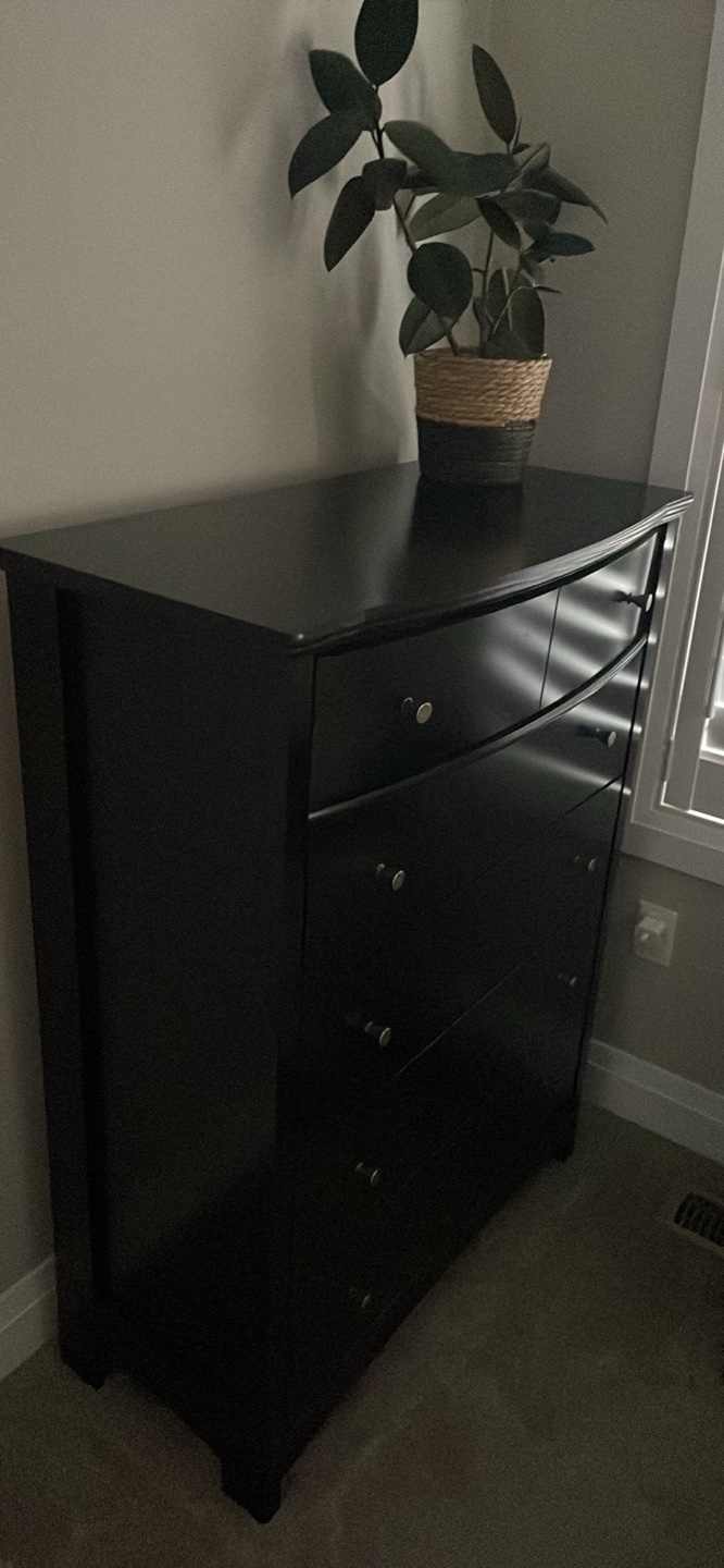 Black 6-Drawer Dresser - photo 2