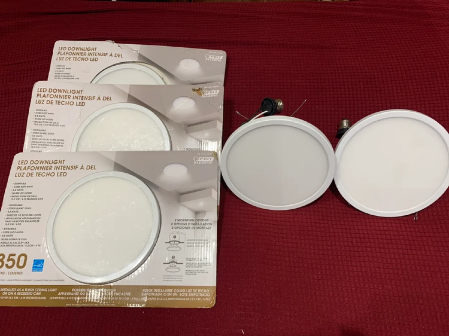 5 Feit Electric 6 in White Round Flush Mount image indicator(3)
