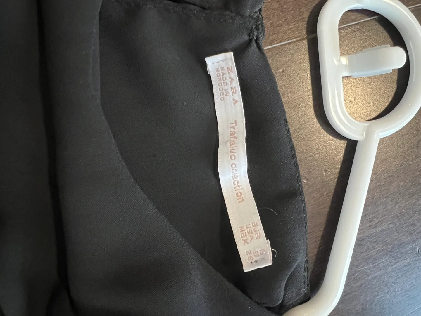 Zara black blouse image indicator(3)