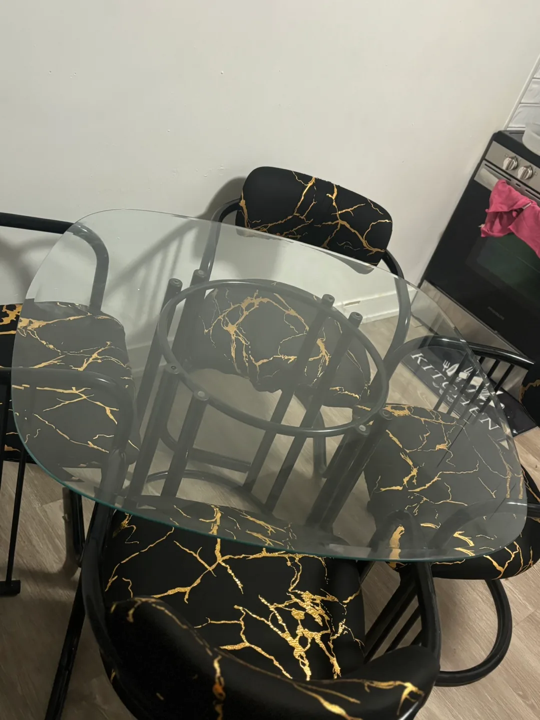 Glass Top Dining Table Set image indicator(5)