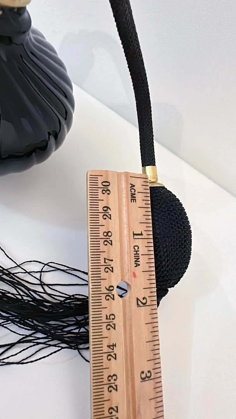 Vintage Black Perfume Atomizer Bottle-Made in France image indicator(9)