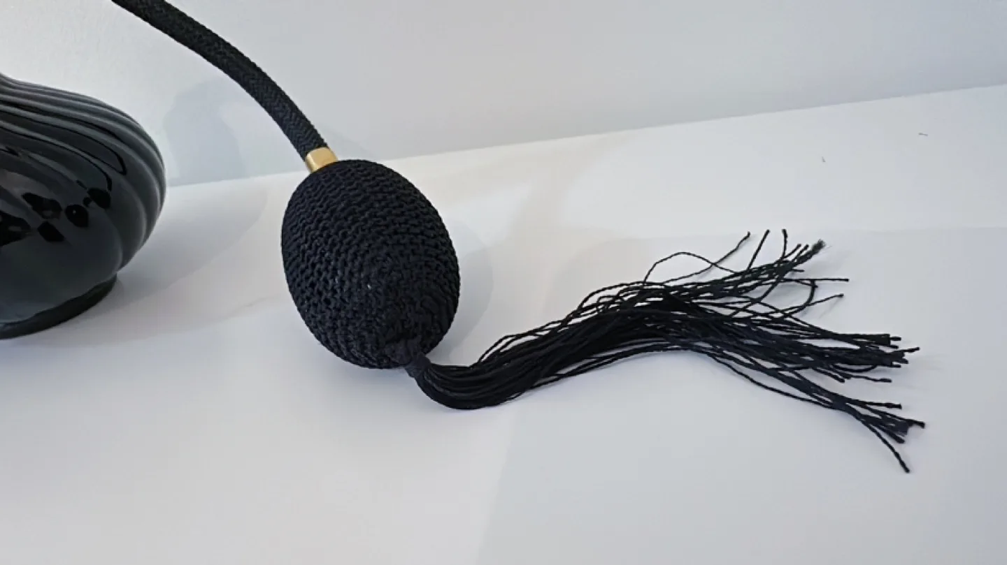 Vintage Black Perfume Atomizer Bottle-Made in France image indicator(5)