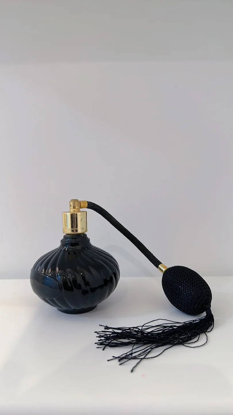 Vintage Black Perfume Atomizer Bottle-Made in France image indicator(7)