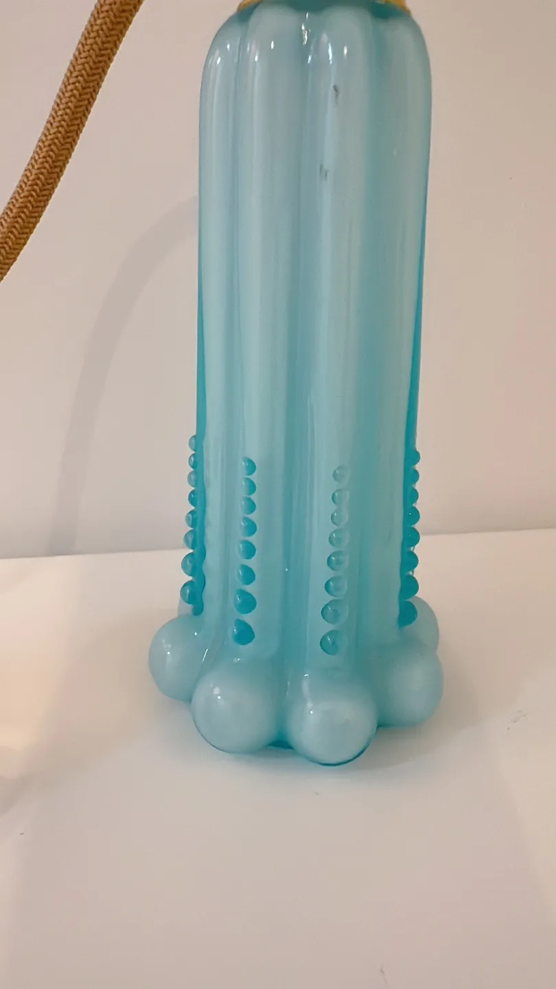 Vintage Blue Glass Perfume Atomizer image indicator(2)