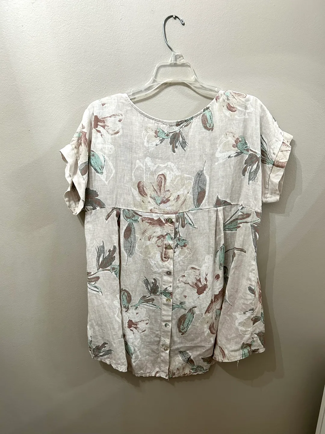 Terzo Millennio (Italian) Linen Floral Top image indicator(5)