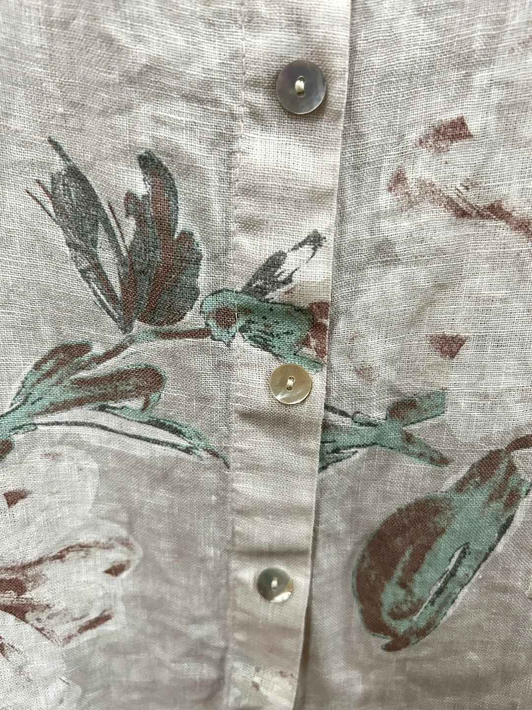 Terzo Millennio (Italian) Linen Floral Top image indicator(6)