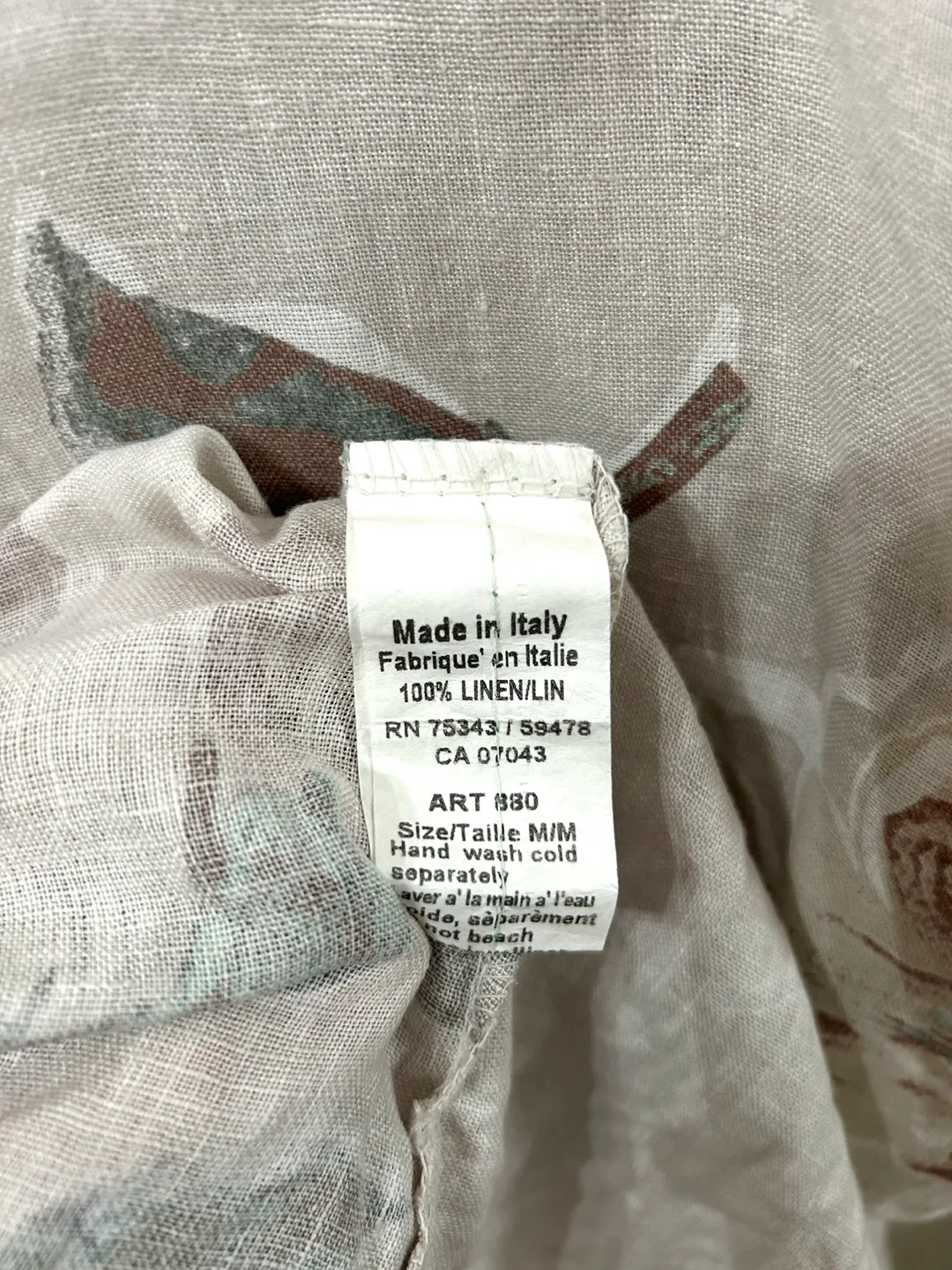 Terzo Millennio (Italian) Linen Floral Top image indicator(7)