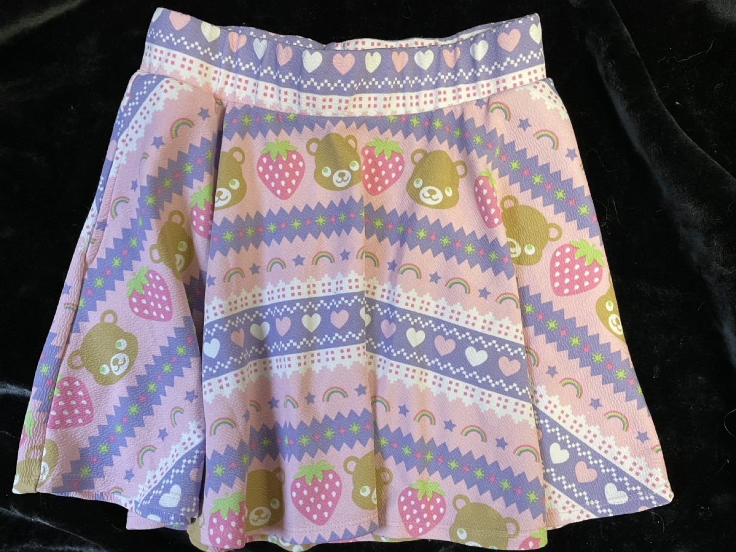 Cute Bear and Strawberry Skirt