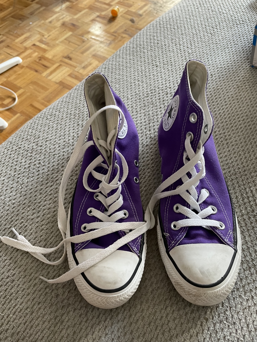 Purple Converse High Tops