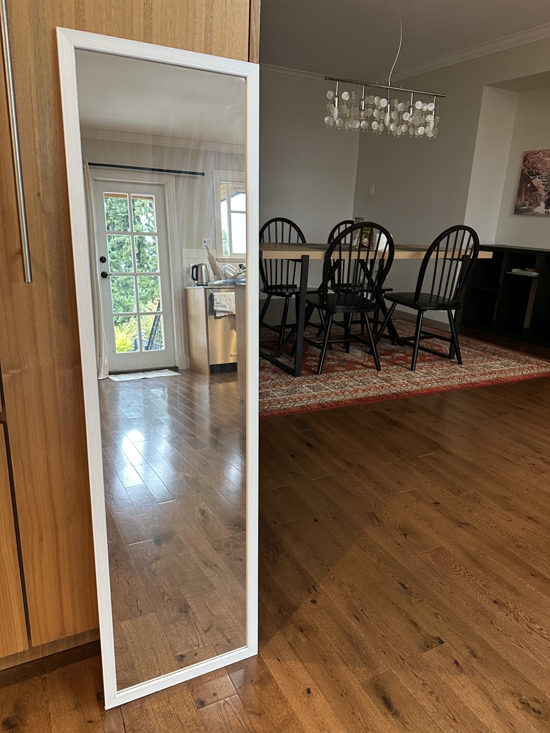 Full Length Mirror with White Frame