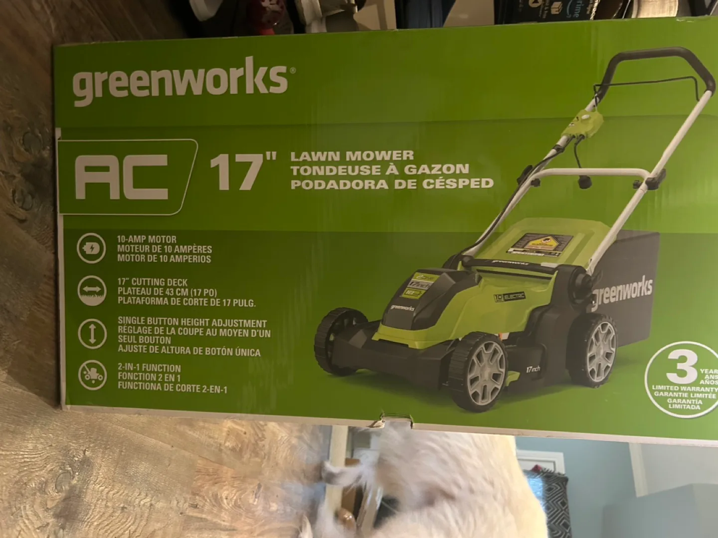 Greenworks 10 Amp Corded 17" Lawn Mower image indicator(2)