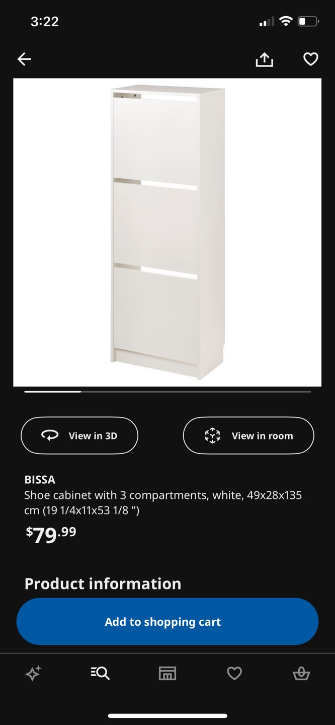 IKEA BISSA Shoe Cabinet - photo 4