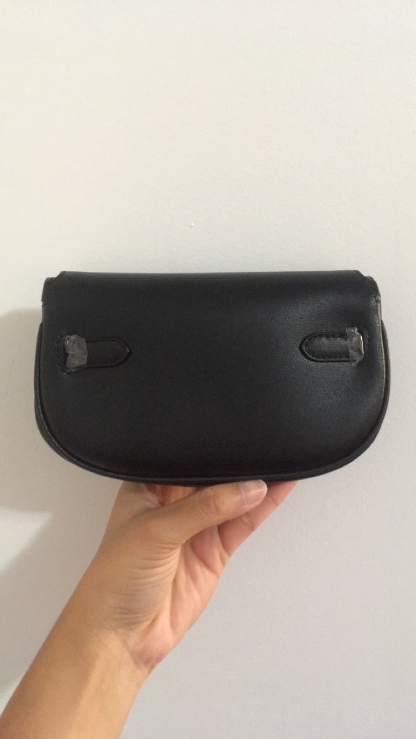 Small Black with Gold Hardware Belt Shoulder Bag - photo 2