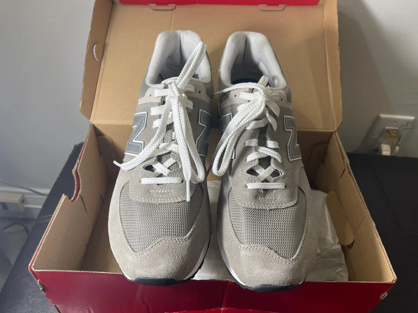 New Balance 574 Grey Sneakers Size 12 thumbnail