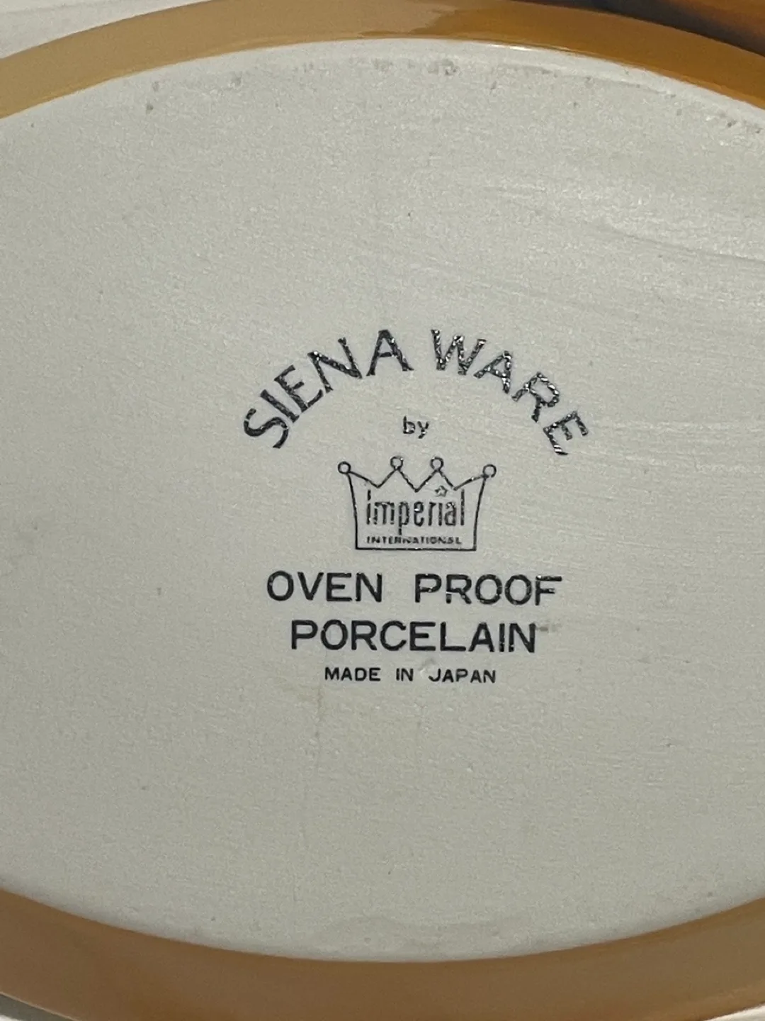 Vintage Imperial Sienna Ware Oven Proof Porcelain Dishes image indicator(4)
