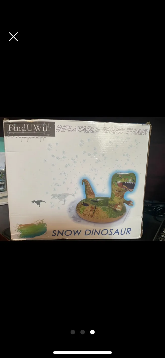 Huge Inflatable Snow Tube Dinosaur image indicator(3)