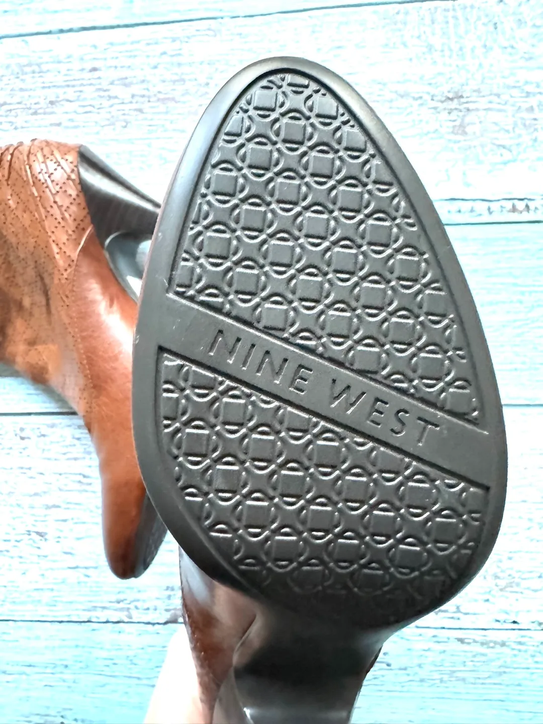 Nine West Brown Leather Boots image indicator(3)