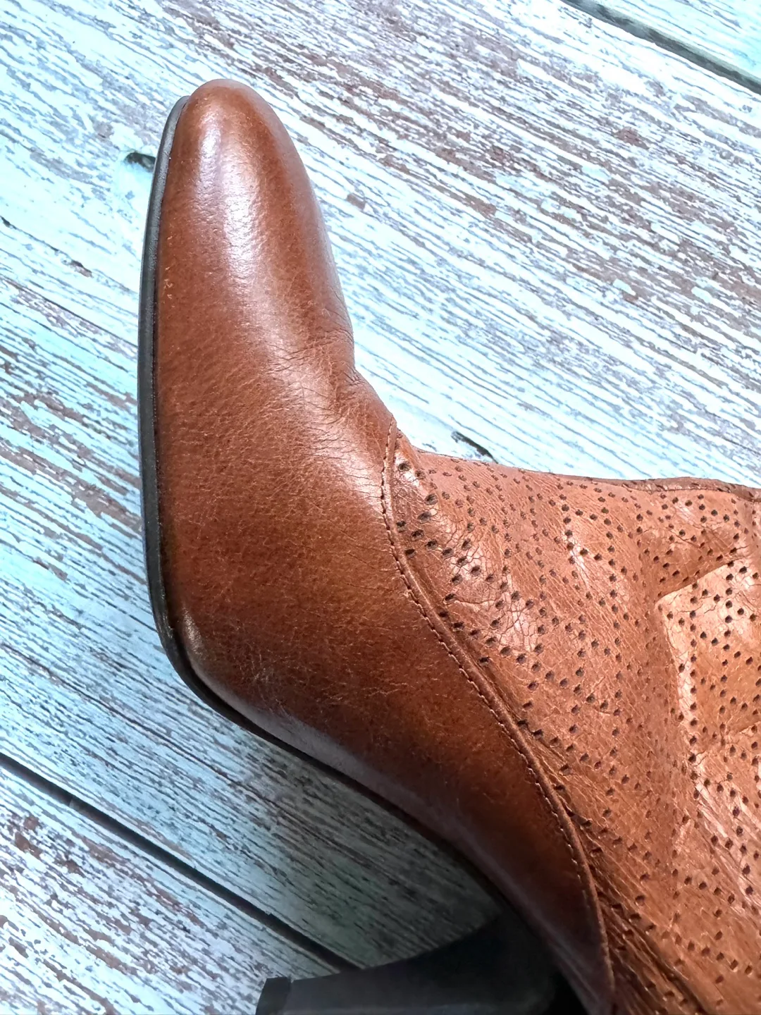 Nine West Brown Leather Boots image indicator(7)