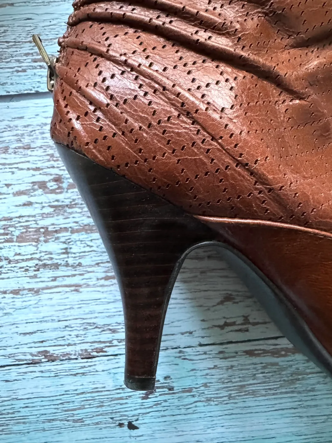 Nine West Brown Leather Boots image indicator(8)