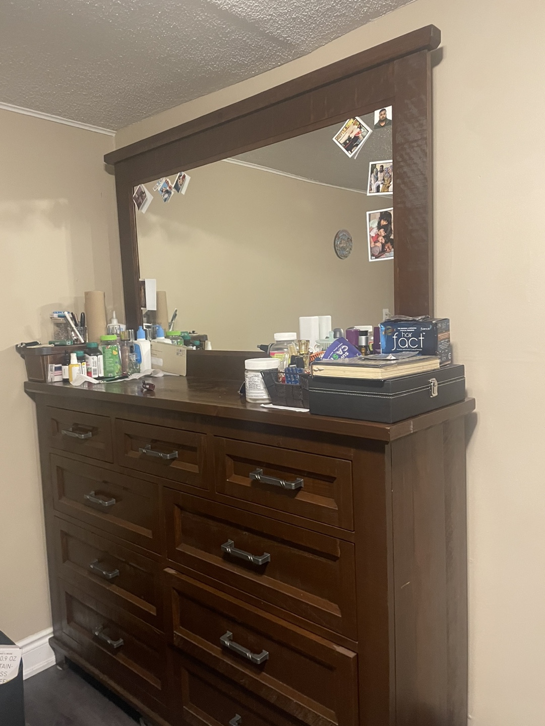 Large dresser with mirror