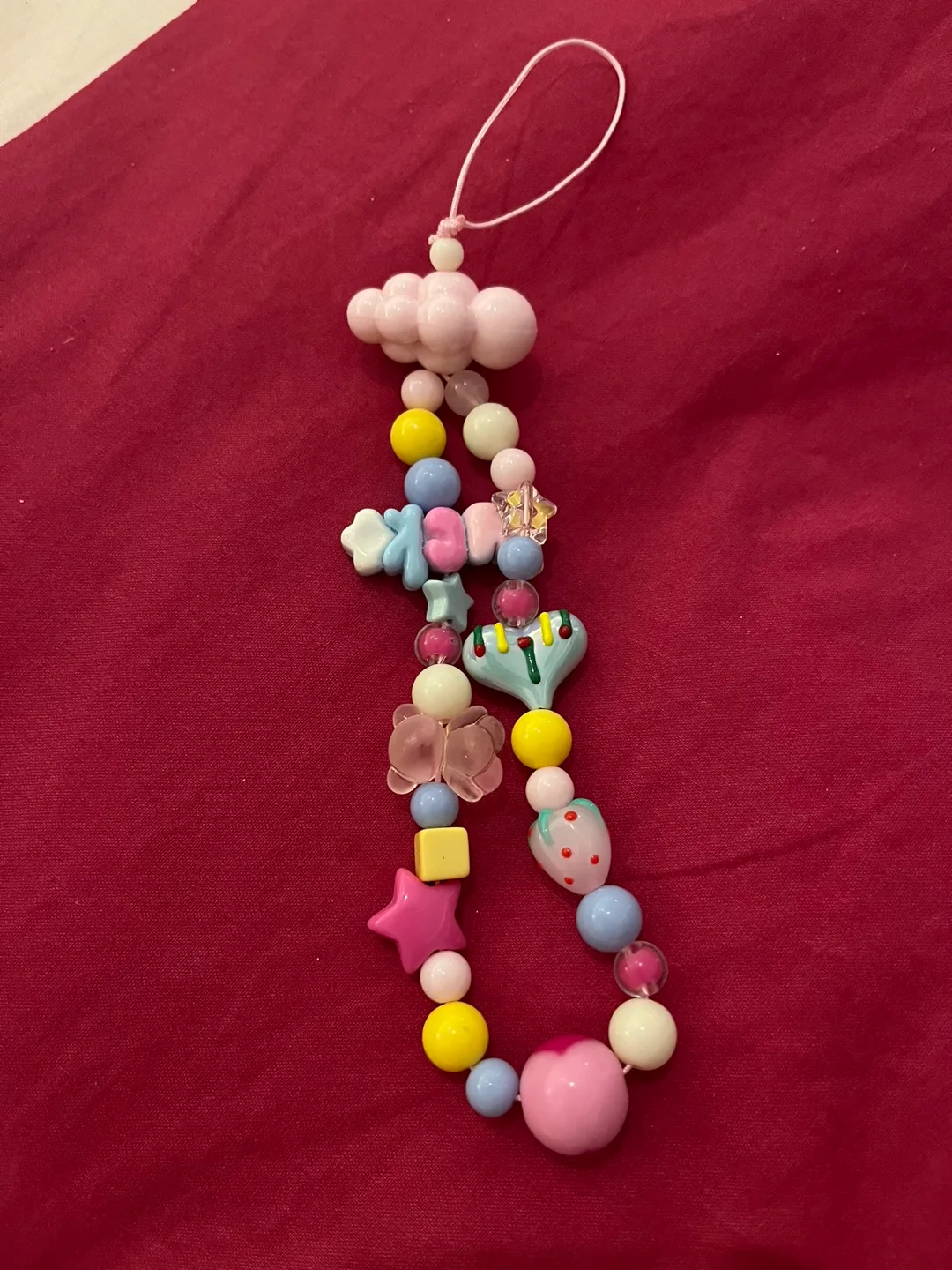 Pink Beaded Keychain image indicator(5)
