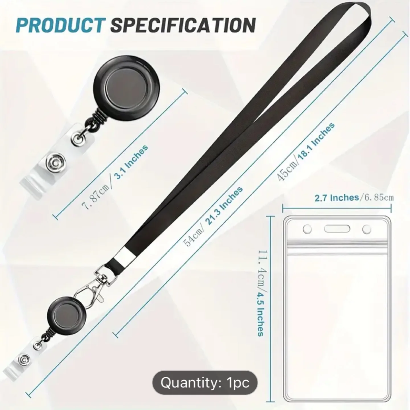 Retractable Badge Holder Lanyard thumbnail