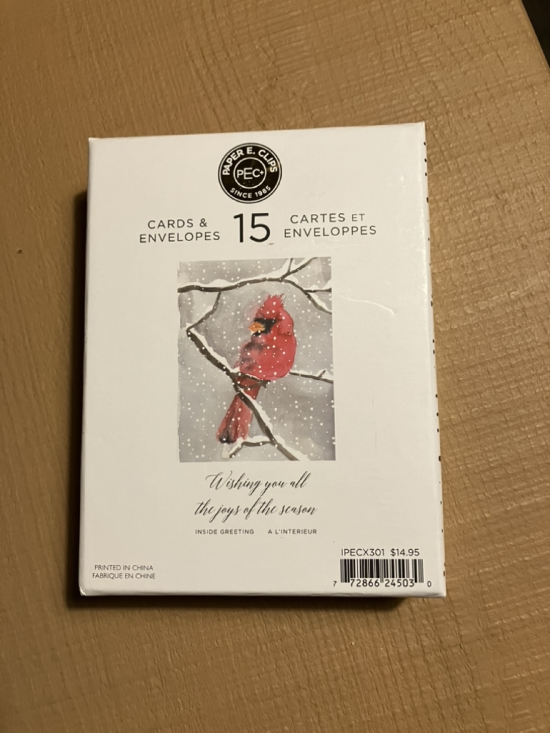 15 Christmas Cards & Envelopes - photo 3