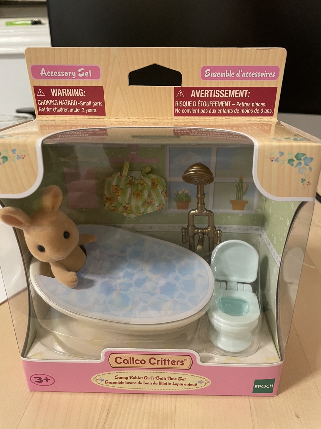 Calico Critters Sunny Rabbit Girl's Bath Time Set