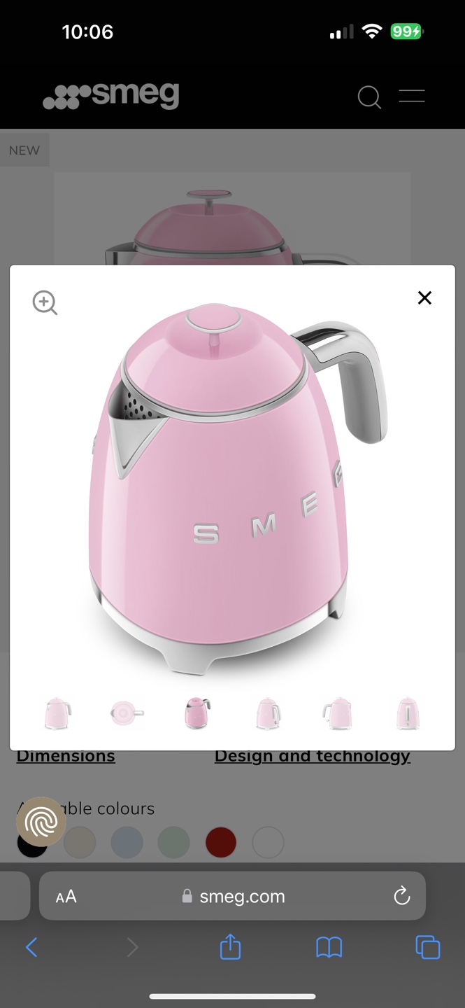 BRAND NEW Smeg Mini Electric Kettle - photo 4