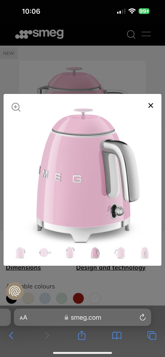 BRAND NEW Smeg Mini Electric Kettle - photo 3