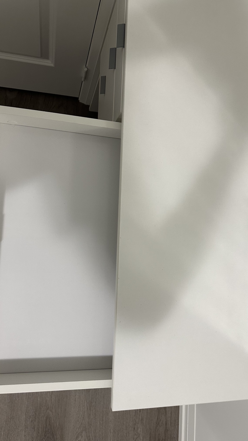 White Vanity Desk with Mirror - photo 5