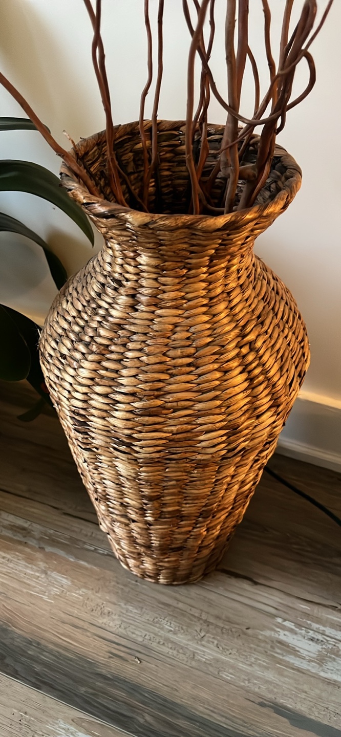 Tall Boho Wicker Vase - photo 2