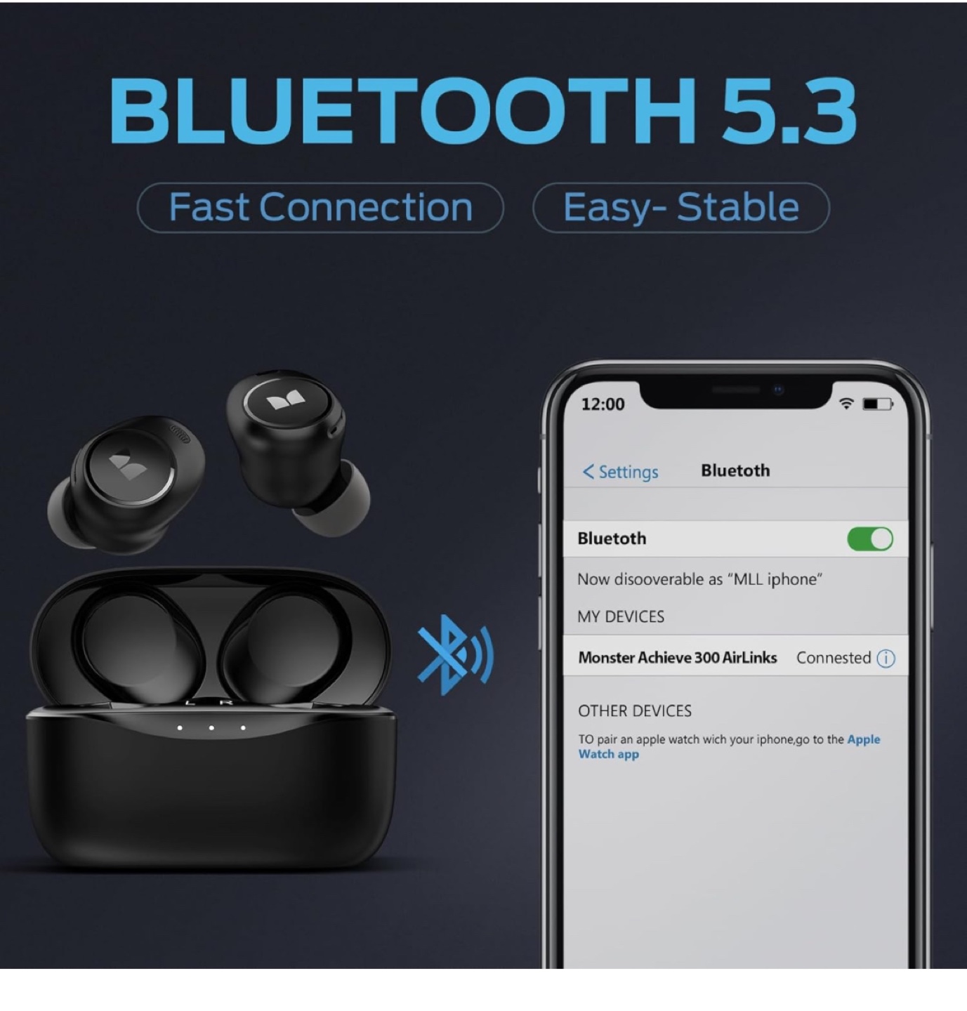 Monster Wireless in-ear stereo Headphones - photo 4