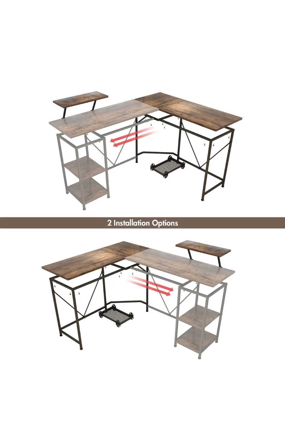 Moving out sale -L-Shaped Corner Desk with image indicator(4)