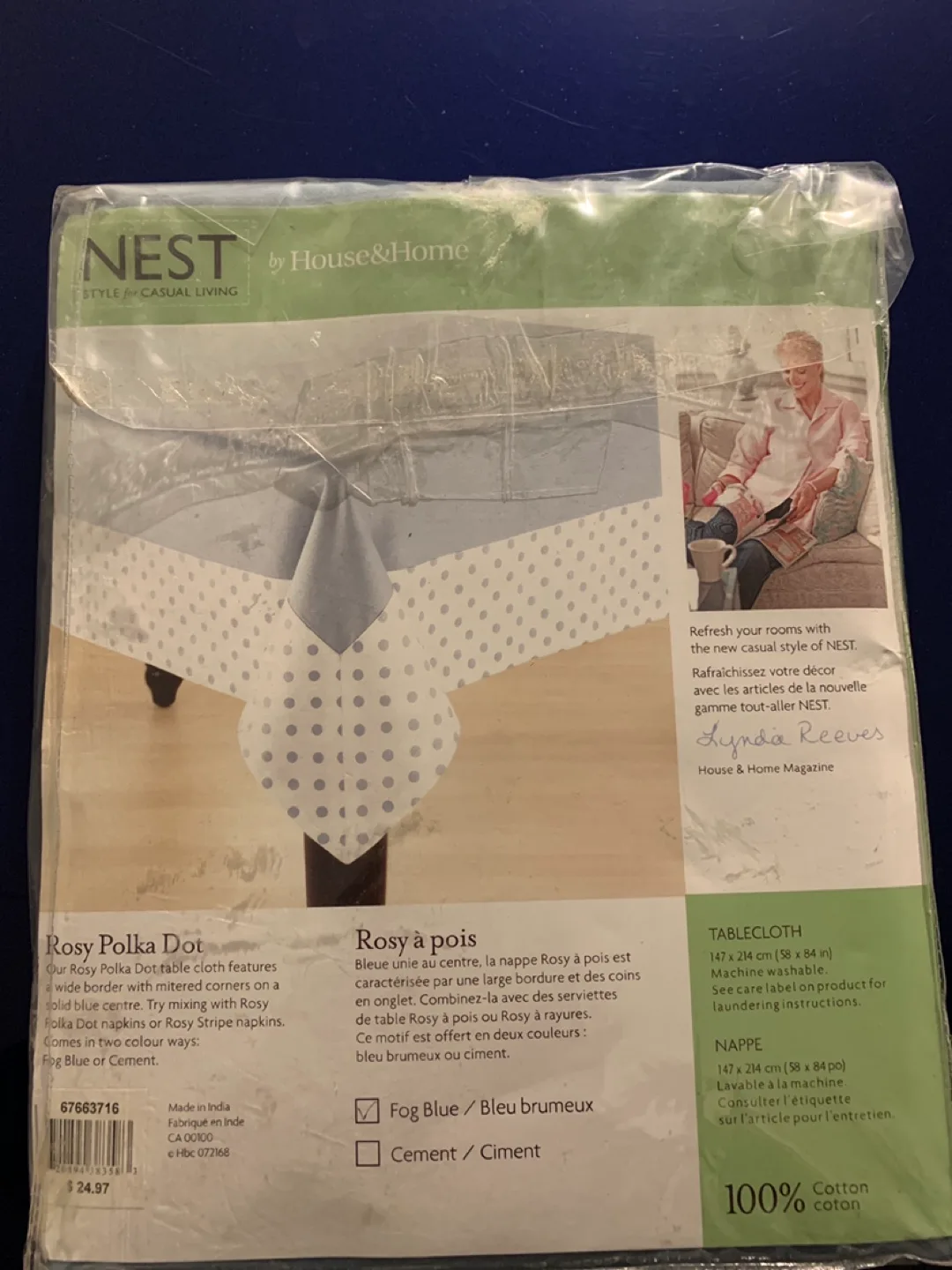 NEST by House & Home Rosy Polka Dot Tablecloth image indicator(2)