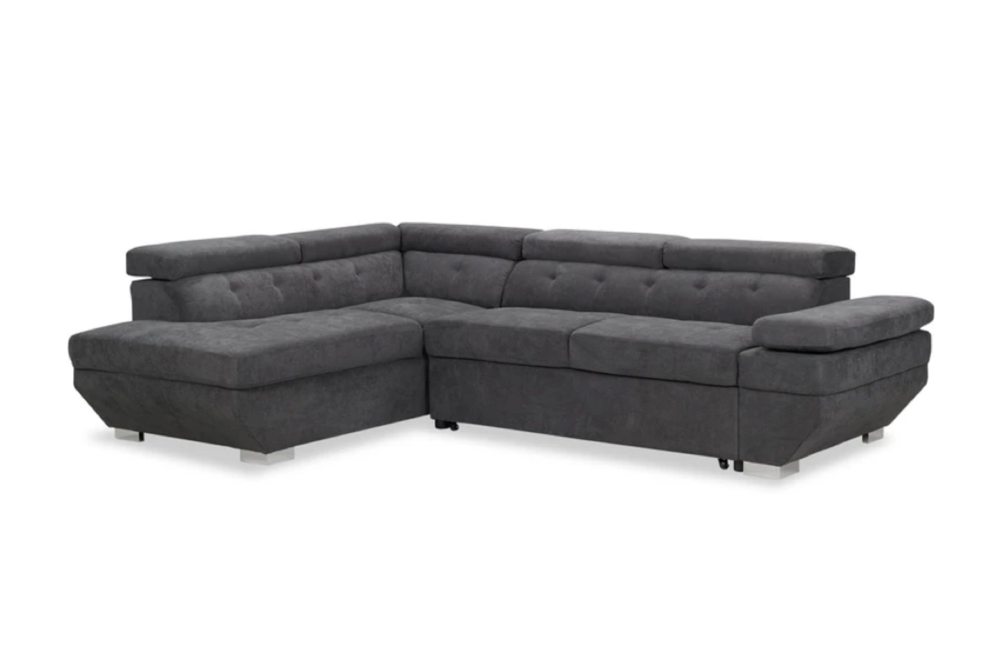 Grey Sectional Sofa with Storage