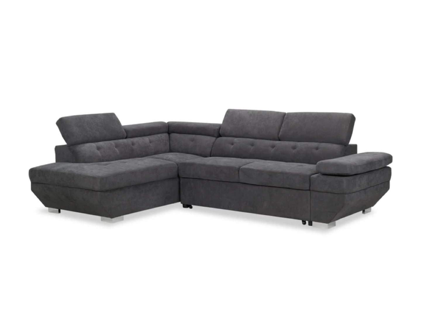 Grey Sectional Sofa with Storage - photo 2