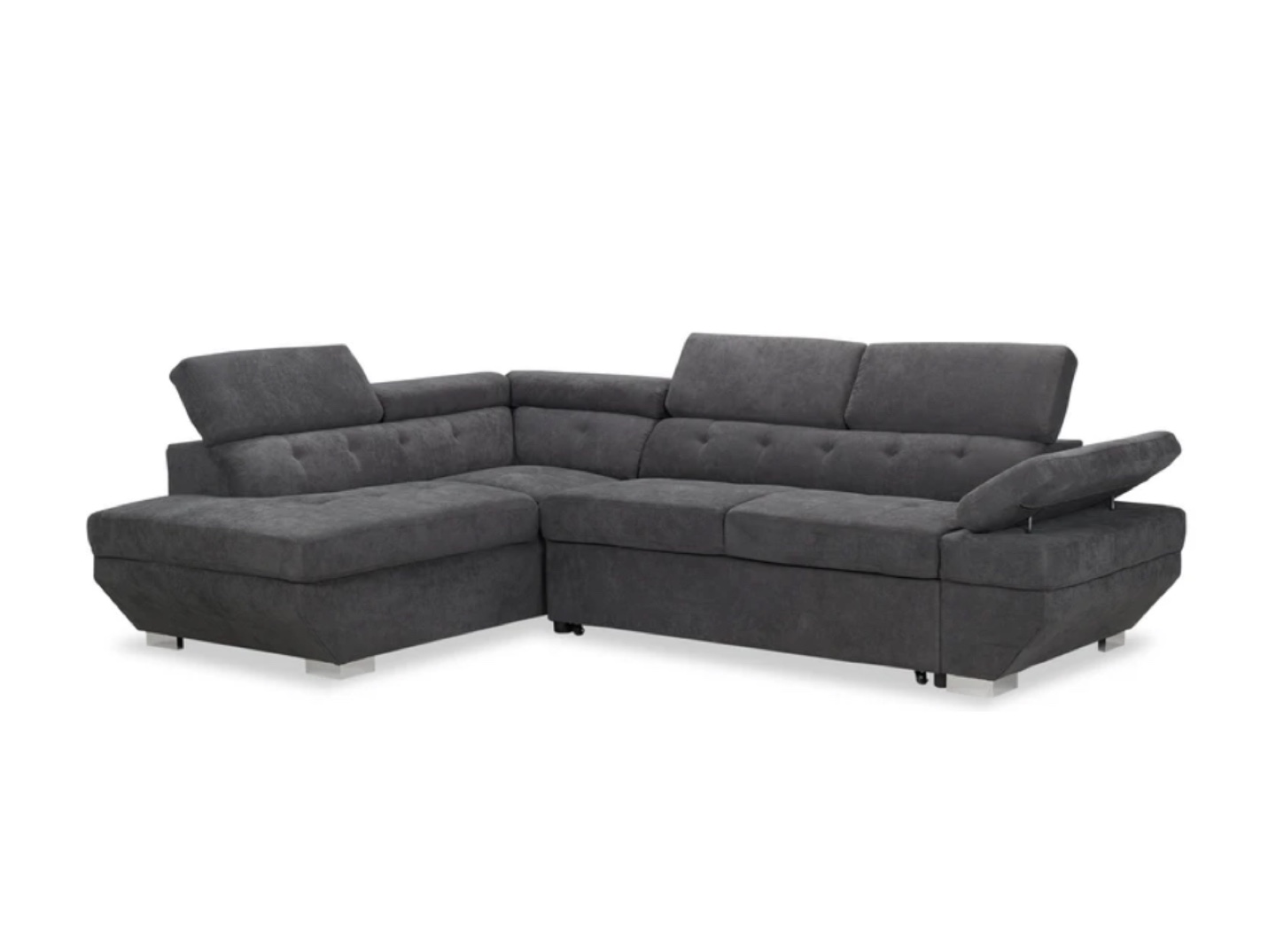 Grey Sectional Sofa with Storage - photo 4