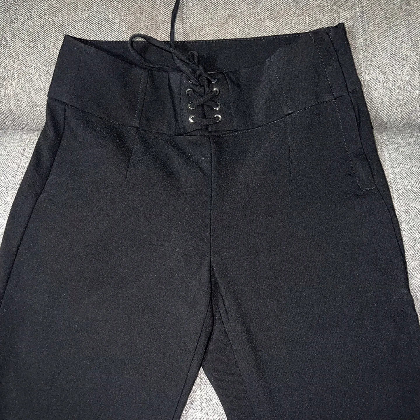Black Lace-up Pants - Size 2 image indicator(2)