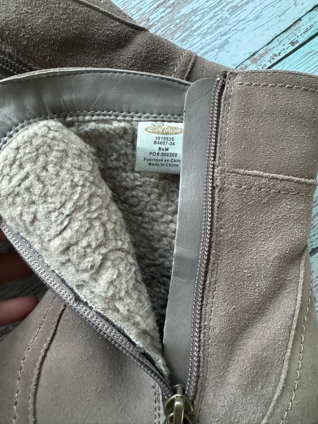 College Suede Wedge Boots image indicator(6)