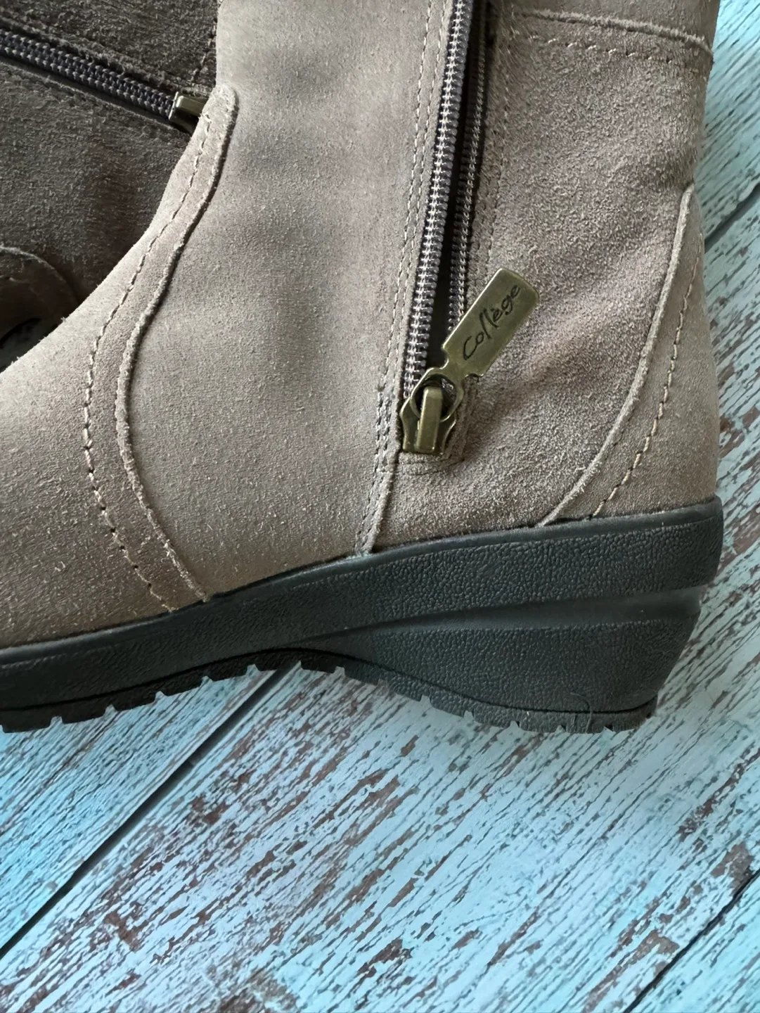 College Suede Wedge Boots image indicator(5)