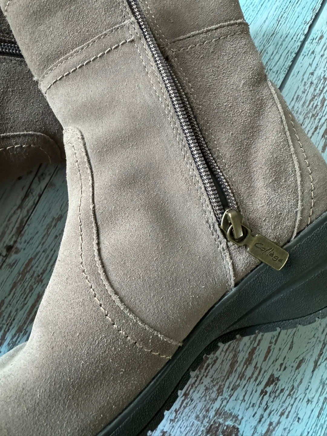 College Suede Wedge Boots image indicator(3)