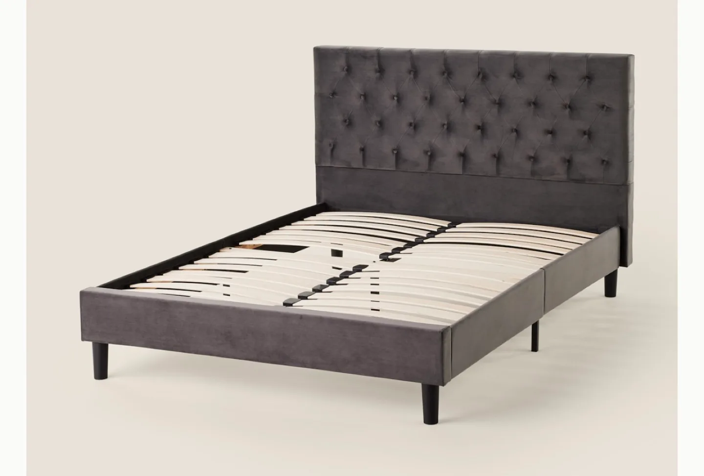 Grey Upholstered Bed Frame thumbnail