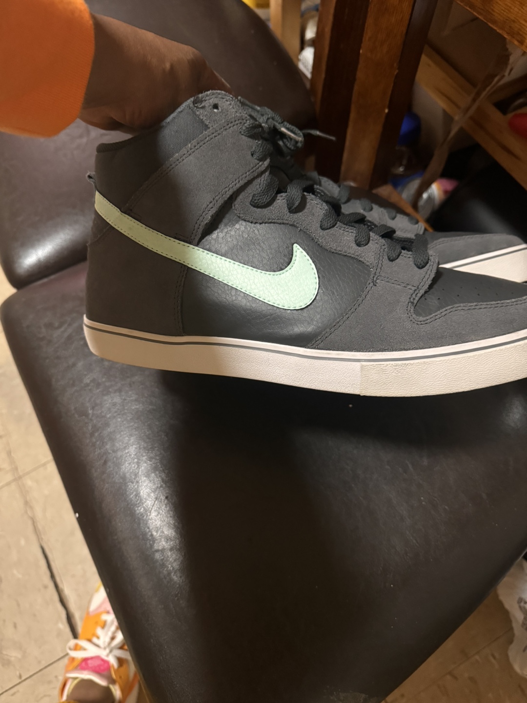 Nike Dunk High - Black / Mint Green size 13 - photo 2