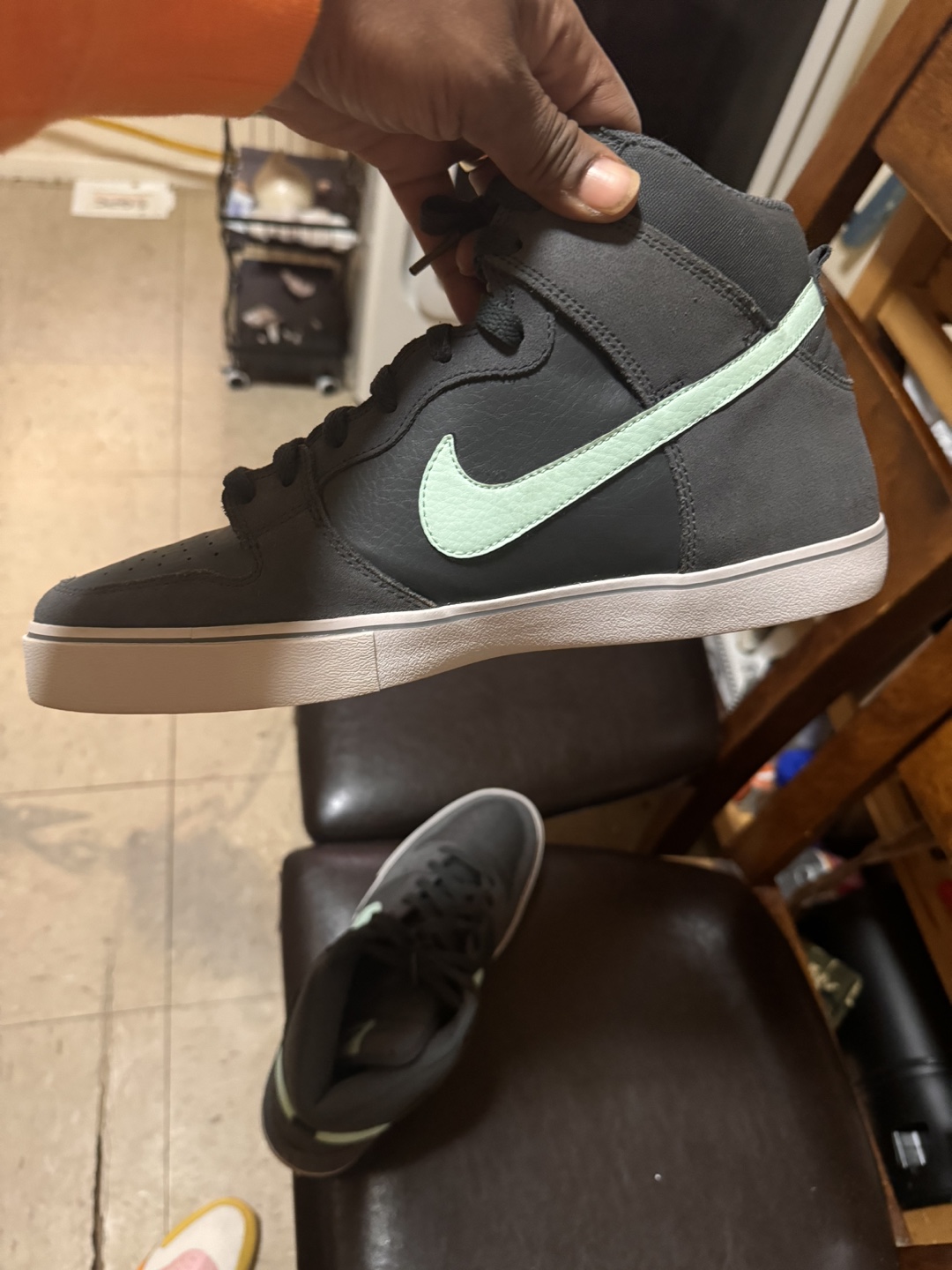 Nike Dunk High - Black / Mint Green size 13 - photo 5