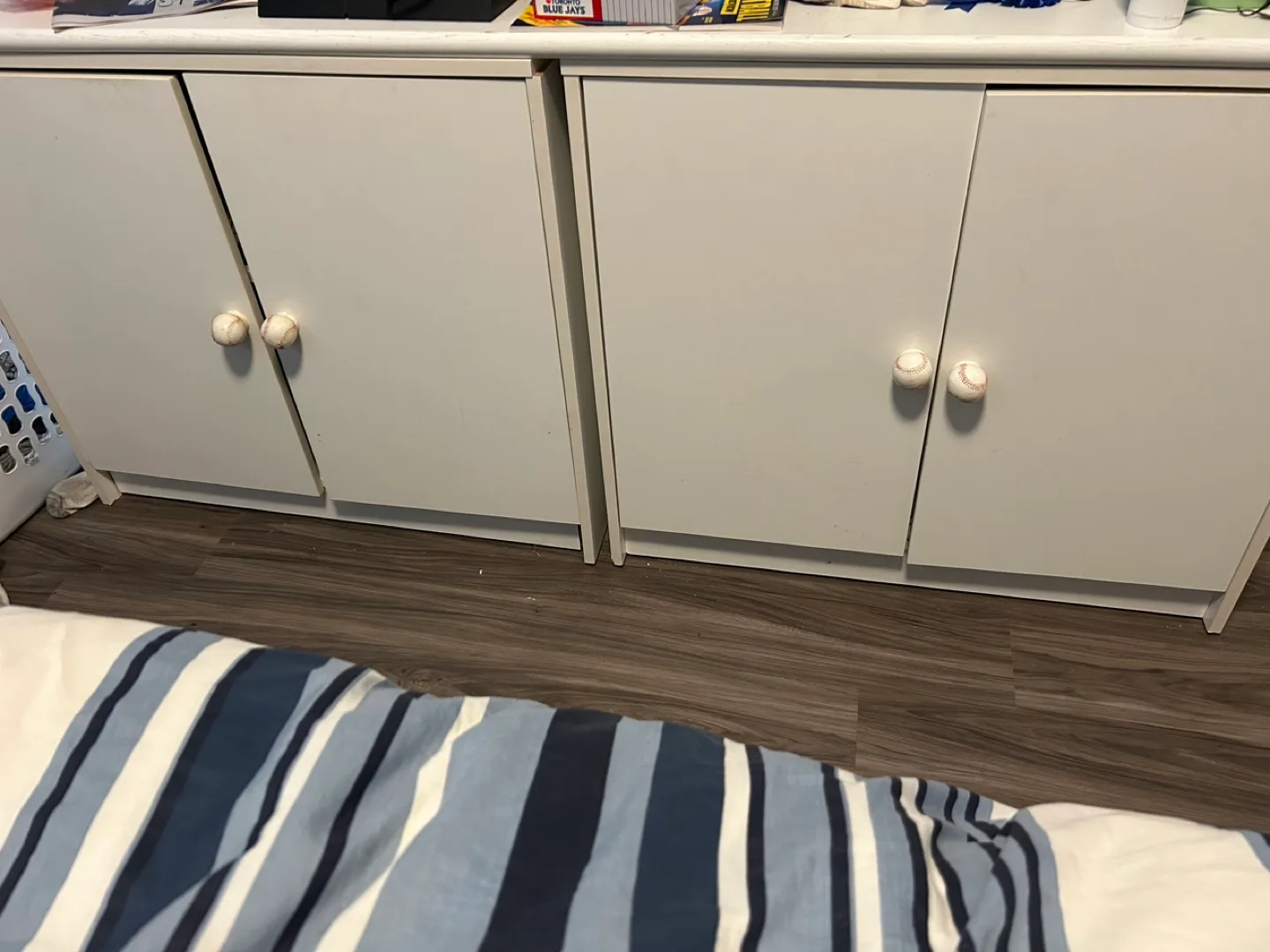 White Cabinets with Baseball Knobs thumbnail