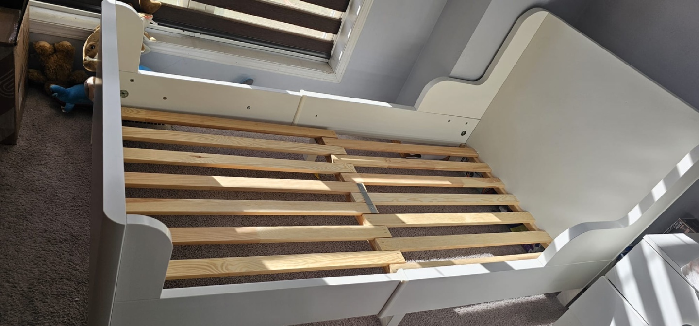 White Twin Bed Frame - photo 4