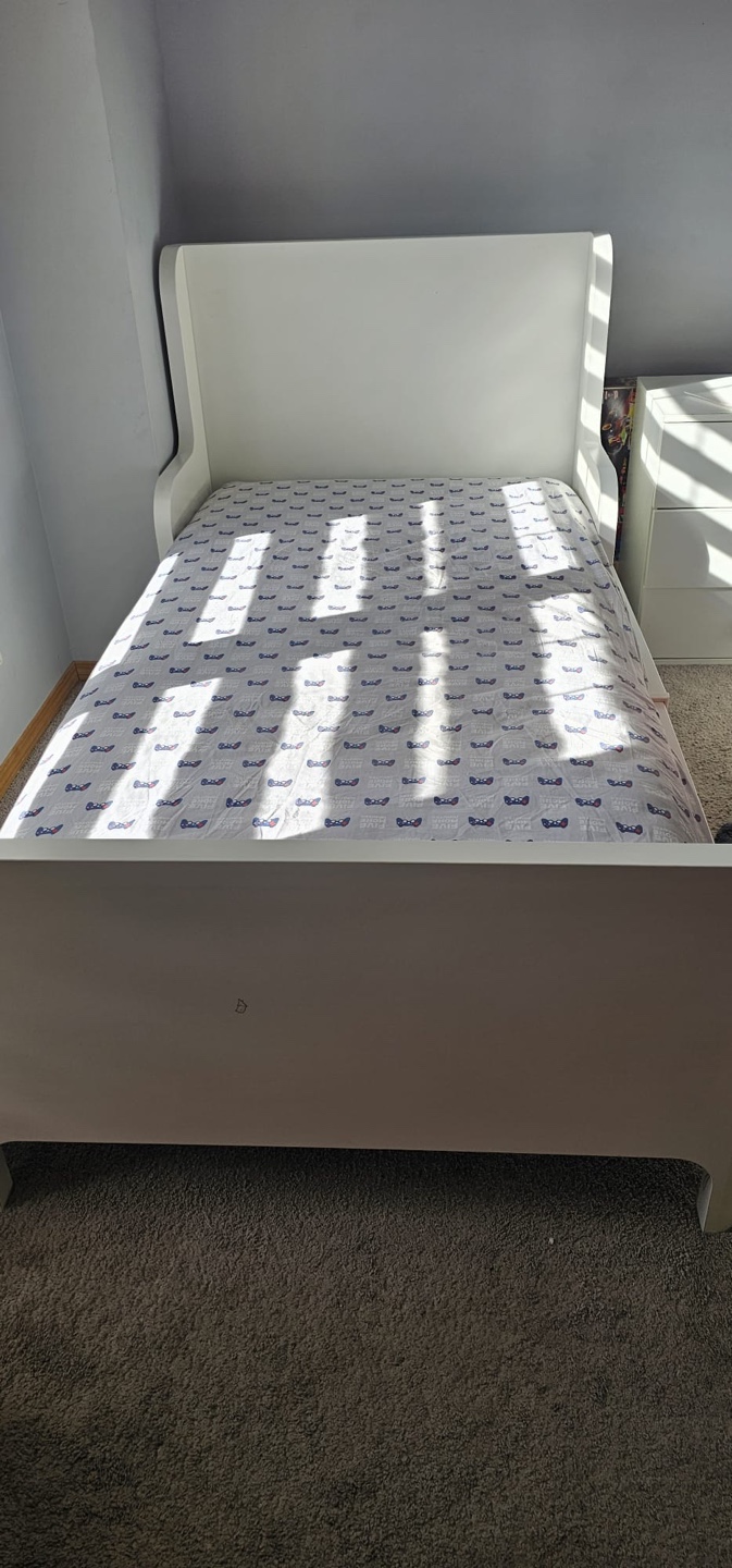 White Twin Bed Frame